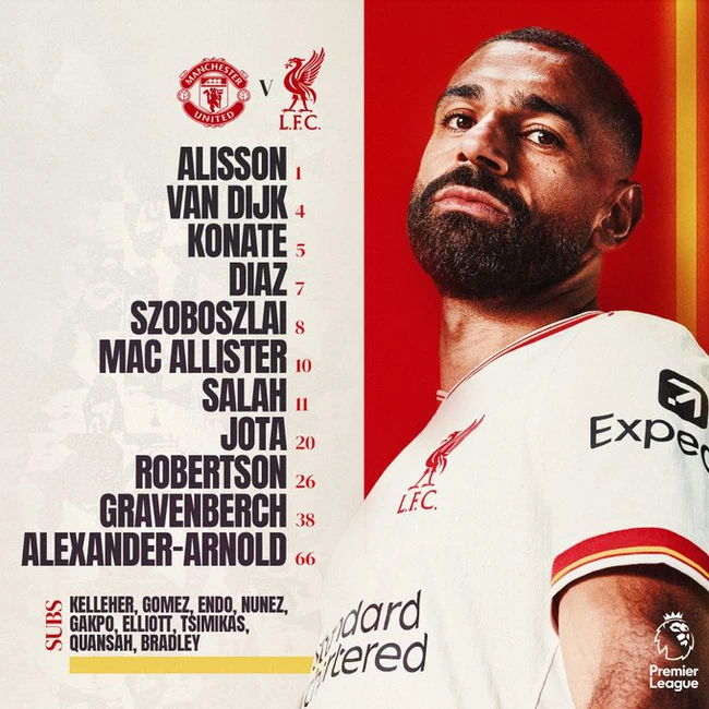 TRỰC TIẾP bóng đá MU vs Liverpool (22h hôm nay, 1/9), Ngoại hạng Anh vòng 3: Zirkzee - De Ligt xuất trận - Ảnh 3.